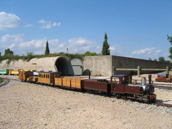 La confrérie des amateurs de vapeur : un des nombreux trains en démonstrations