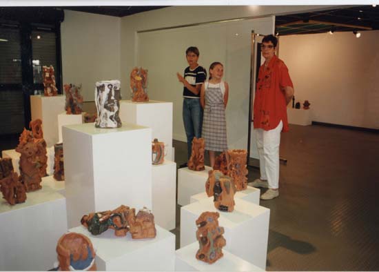 Exposition de l'atelier poterie de l'école d'art