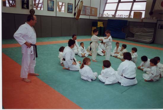 Entrainement de judo pour les enfants