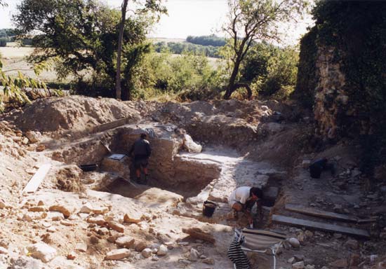 Fouille archéologique du site de St-Gervais (Ancienne villa romaine)
