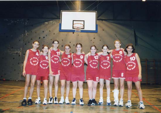 L'équipe junior féminine de basket