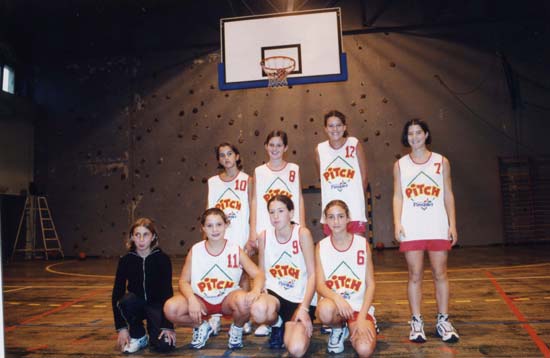 L'équipe féminine de basket