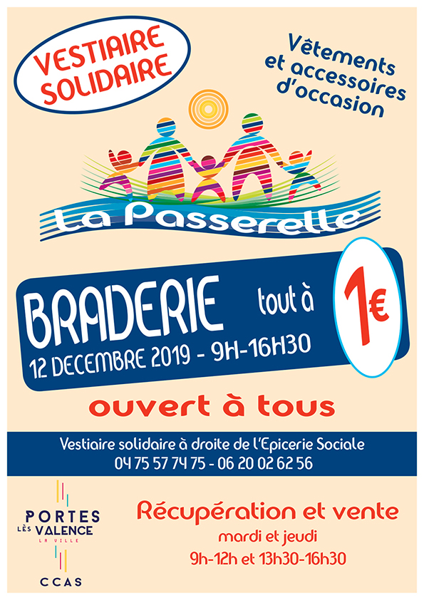 Affiche Braderie solidaire