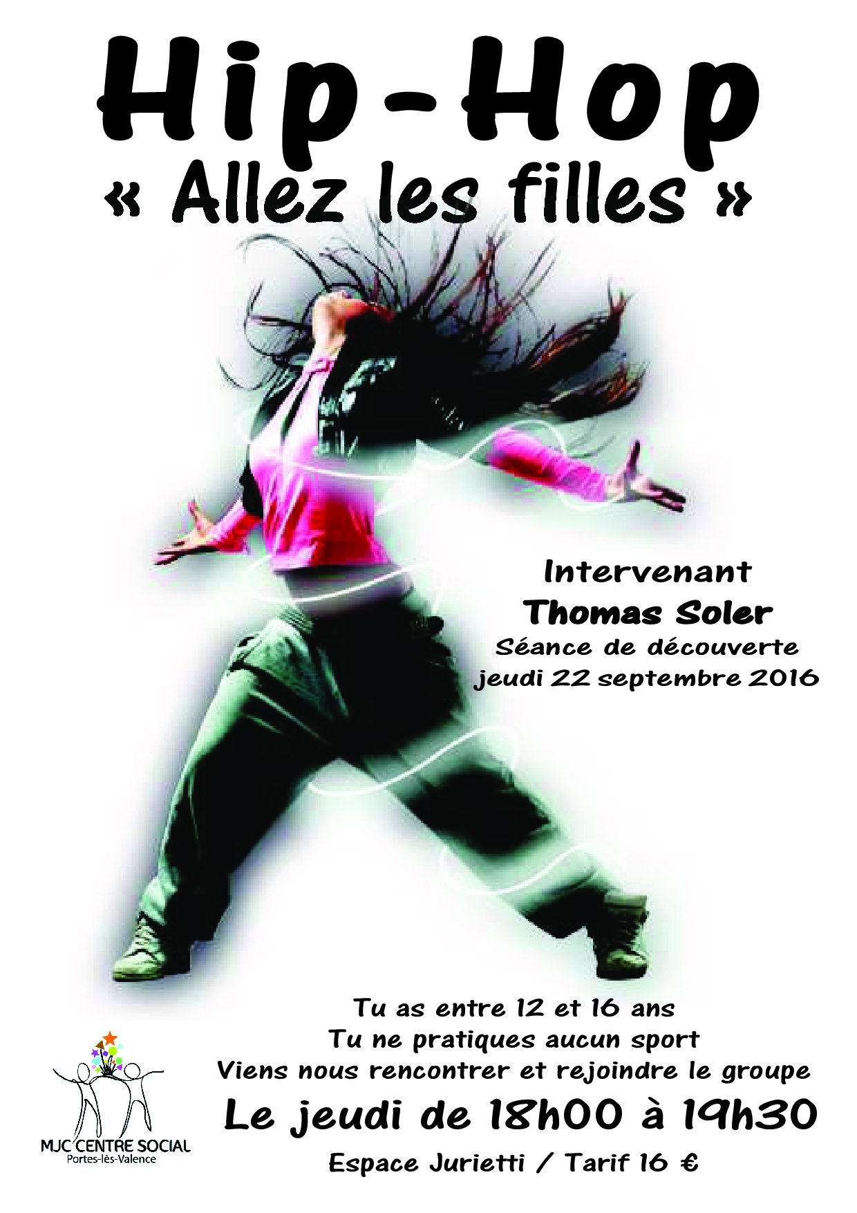 Danse Hip-Hop pour les filles / MJC CS Portes-Lès-Valence
