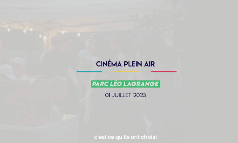2023 - Cinémas plein air 2023