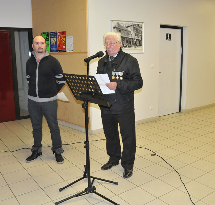Inauguration Rue Marcel Champion : Dscours de M. Debard, Président du comité d'entente